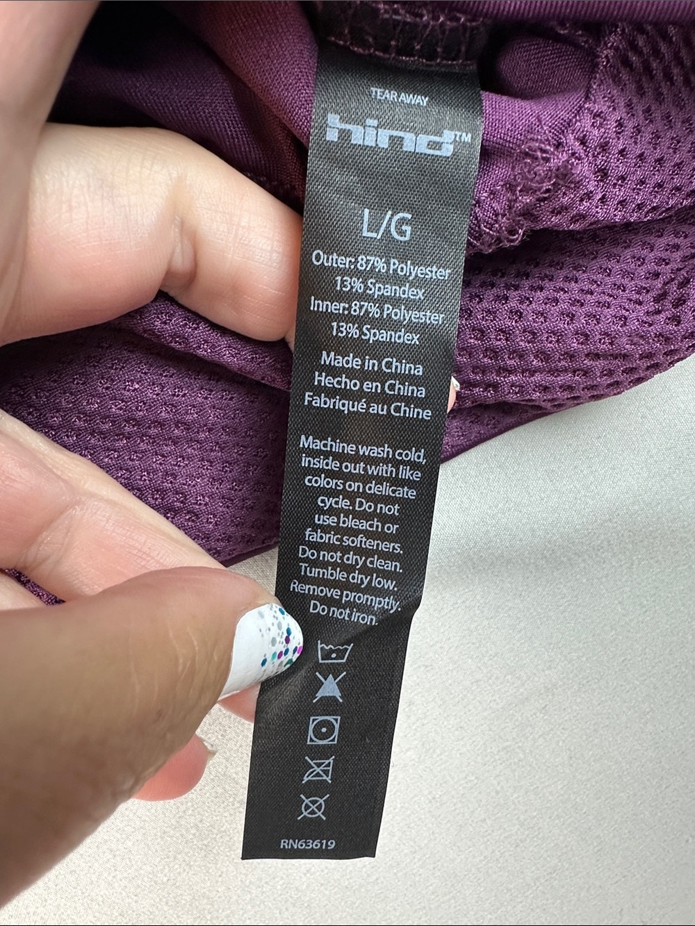 Hind Purple Running Performance Top - Picture 5 of 10